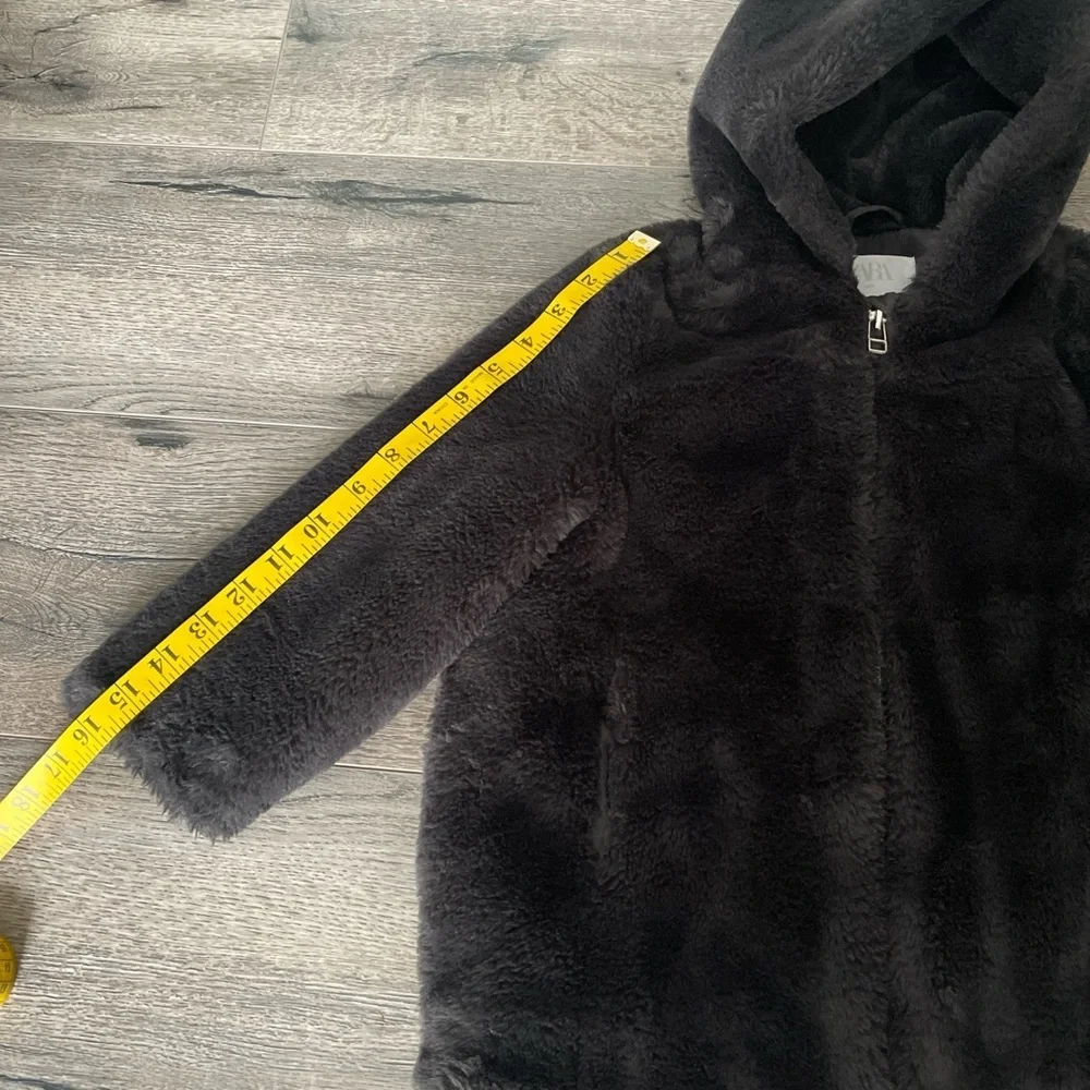 Zara Kids Charcoal Puffer Coat